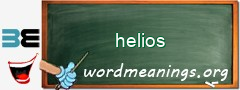 WordMeaning blackboard for helios